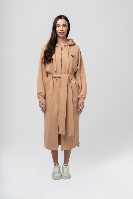 Camel Long Hoodie