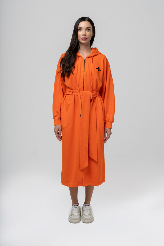 Orange Dream Long Hoodie