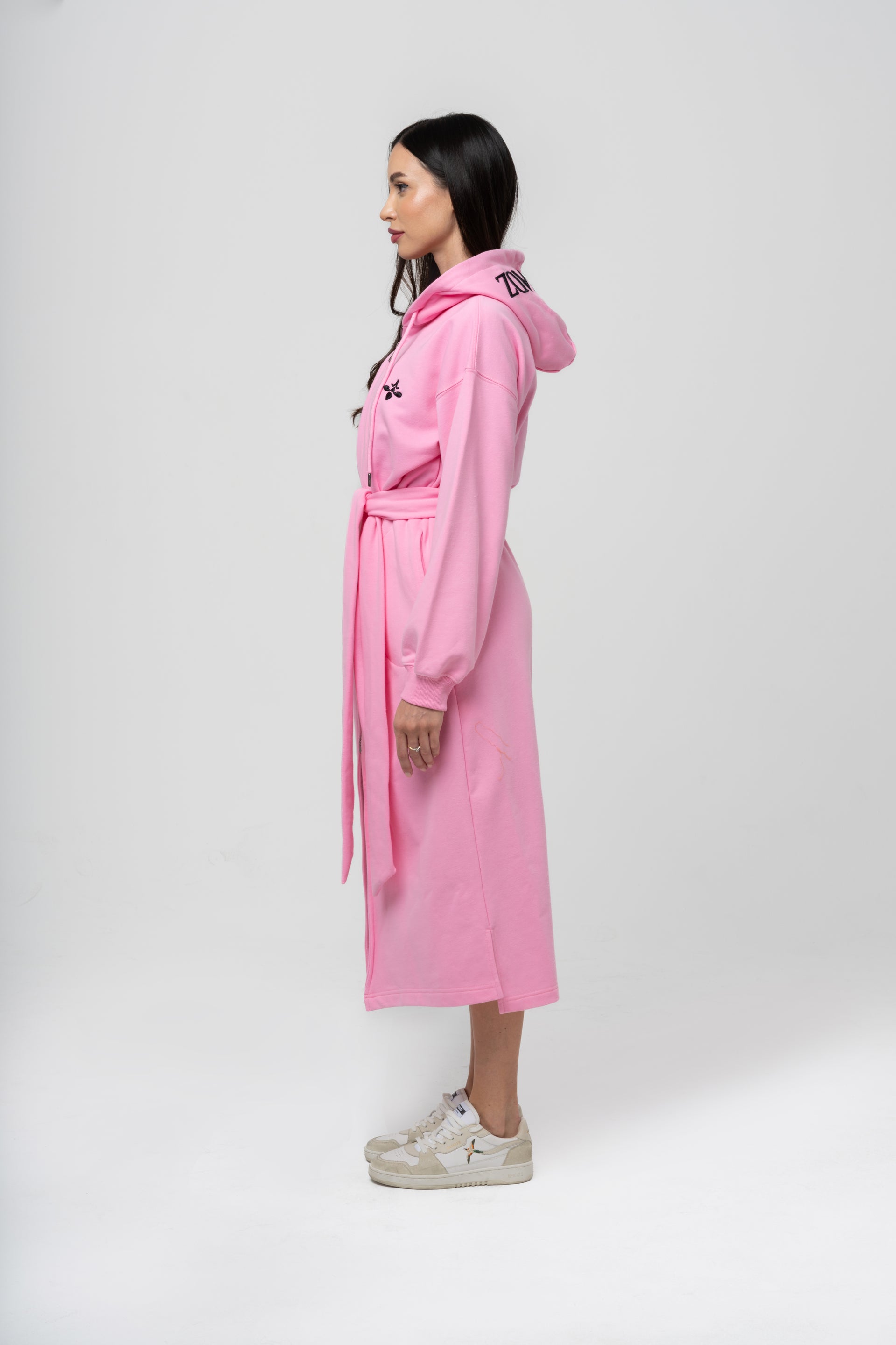 Candy Pink Long Hoodie