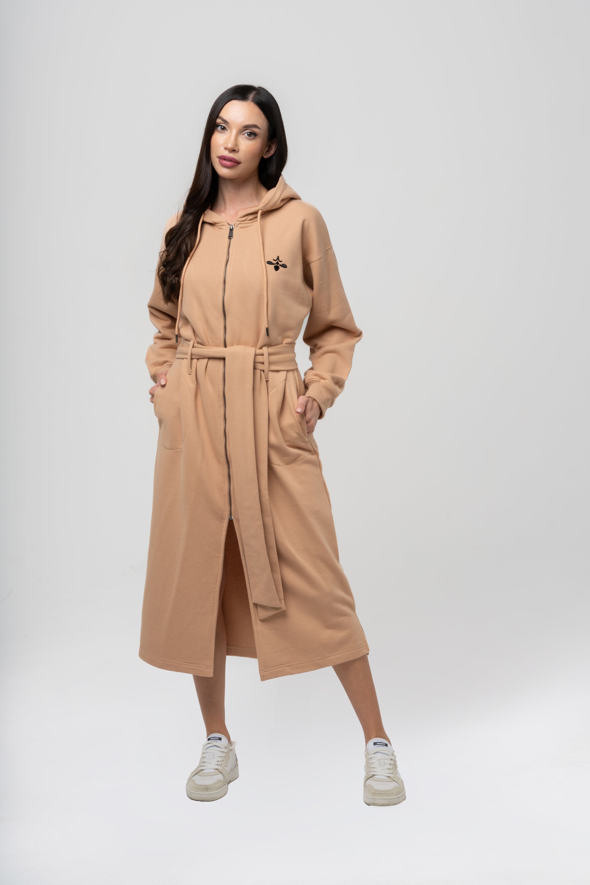 Camel Long Hoodie