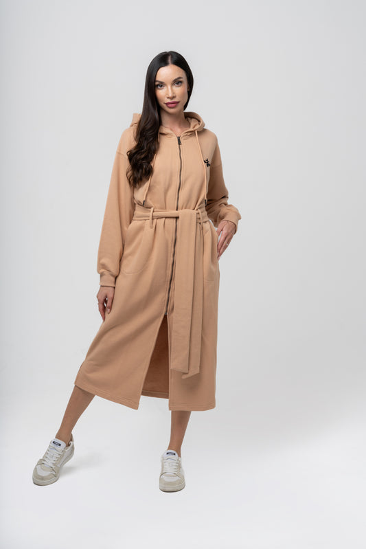 Camel Long Hoodie