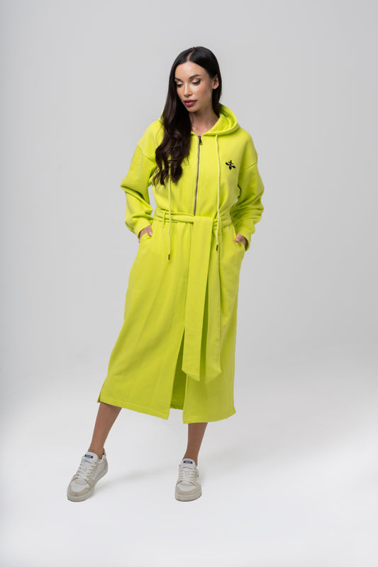 Neon Green Long Hoodie