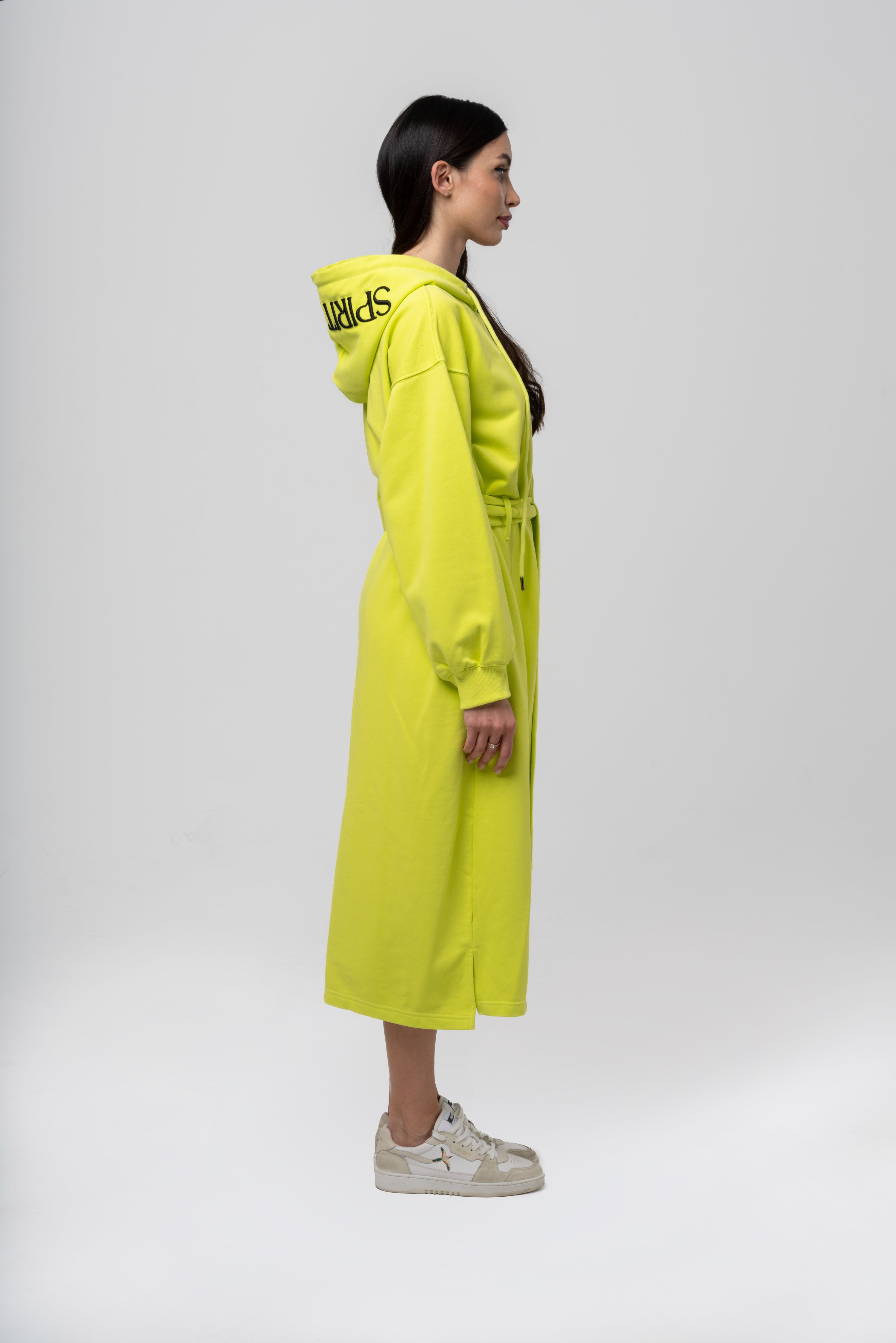 Buy Neon Green Long Hoodie at Best Price in UAE | Spirit Leadz