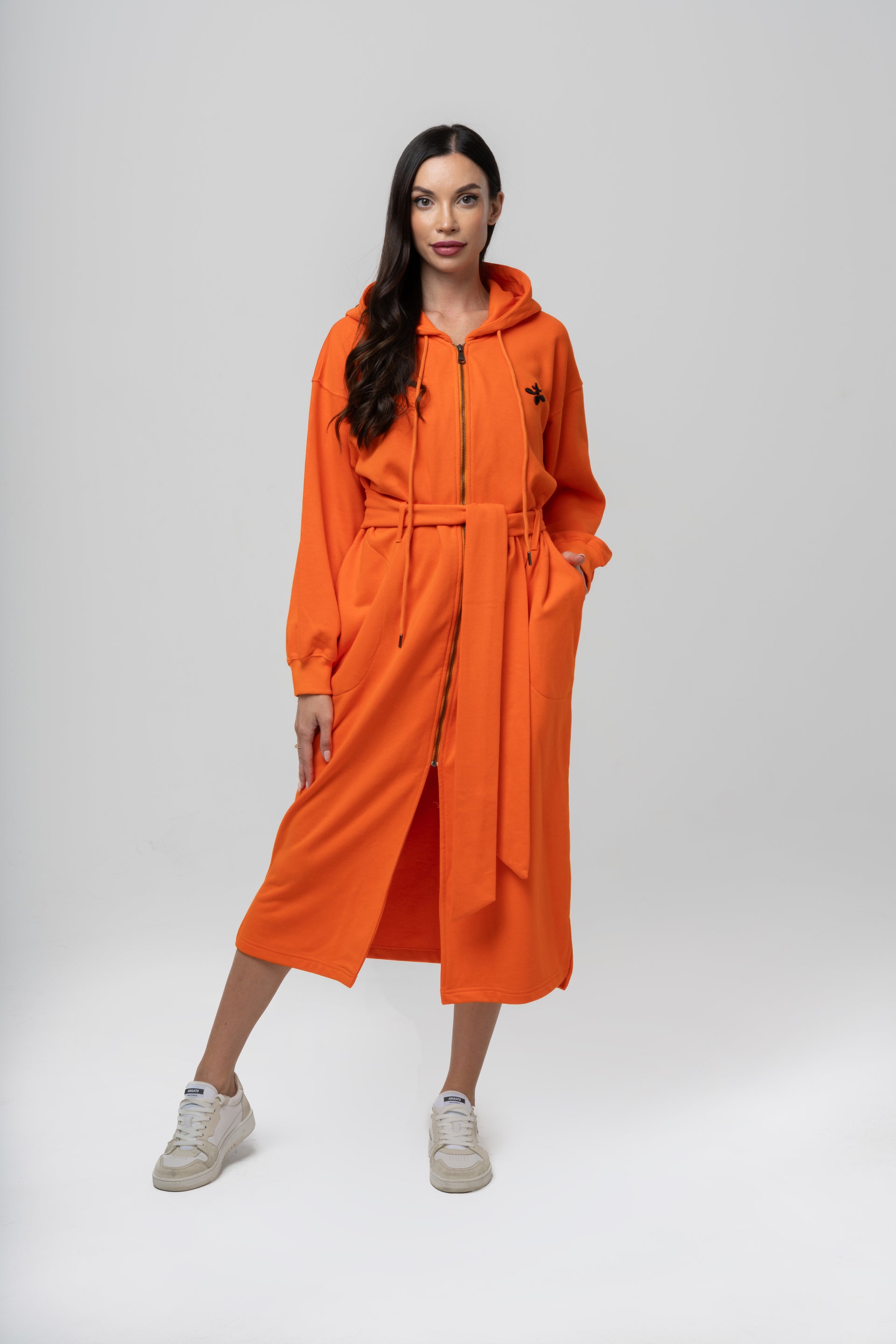 Orange Dream Long Hoodie