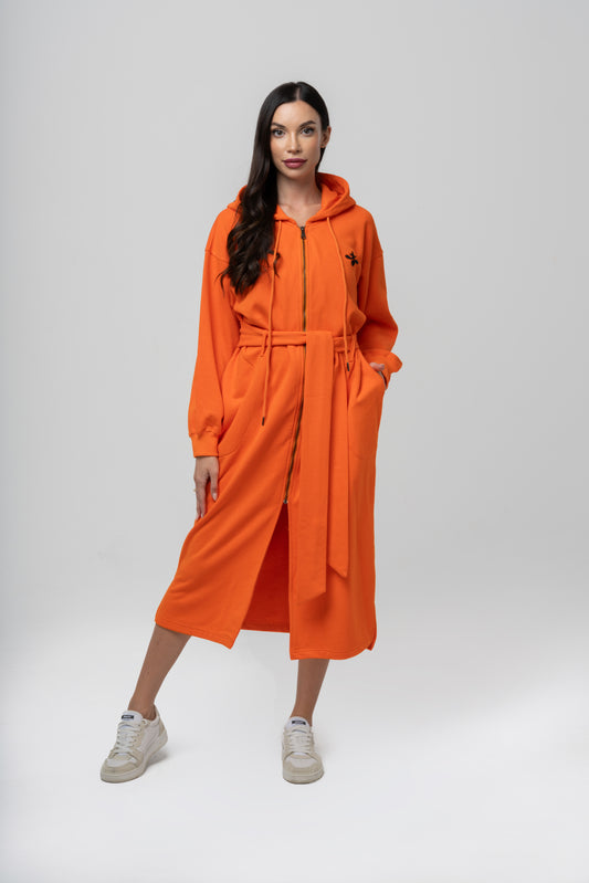 Orange Dream Long Hoodie