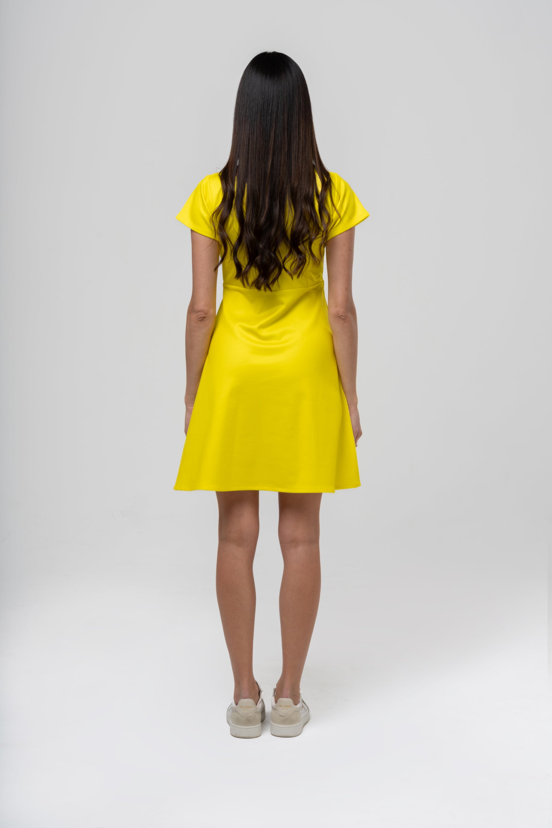 Curious Cat Yellow Dress