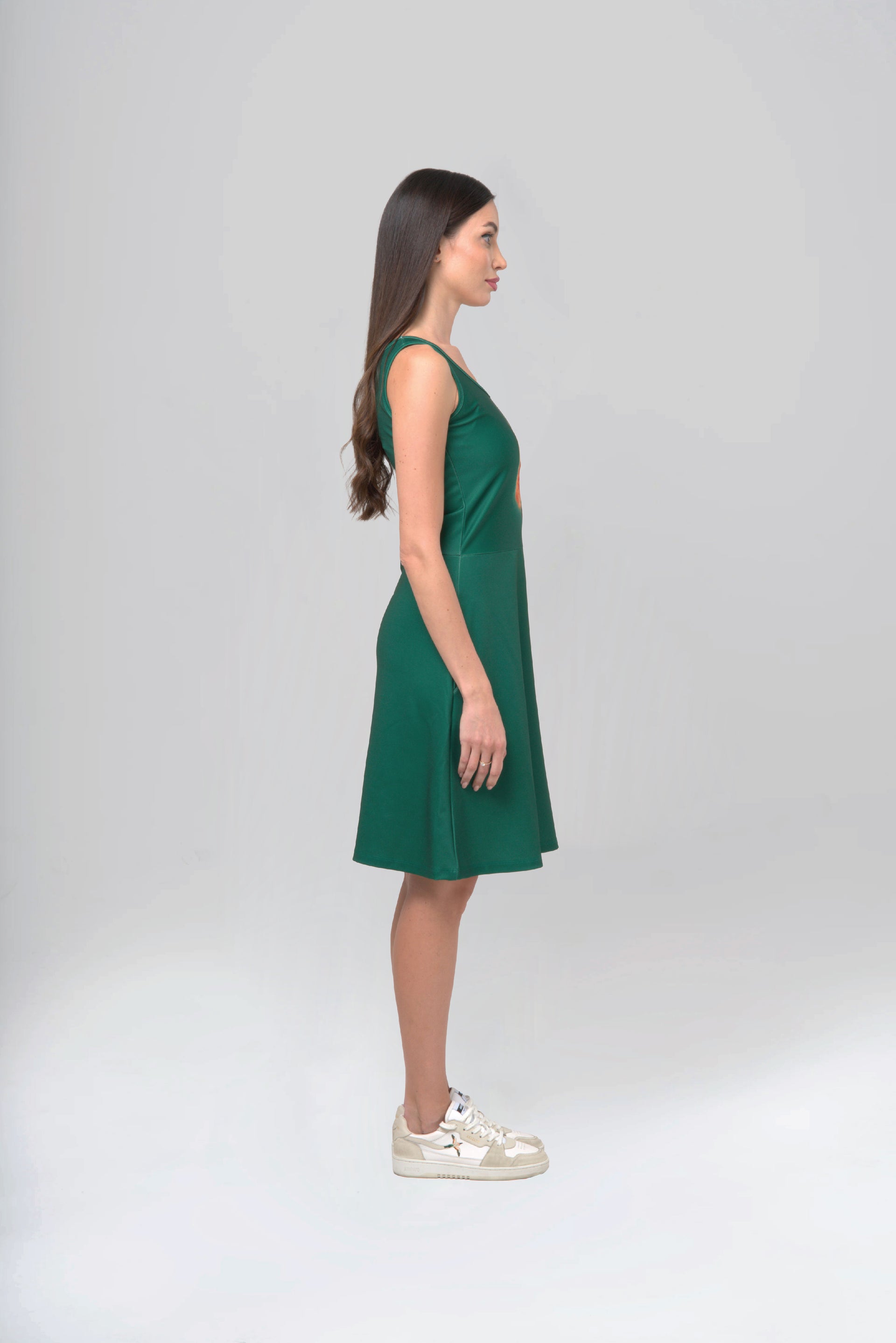 Witty Cat Green Dress