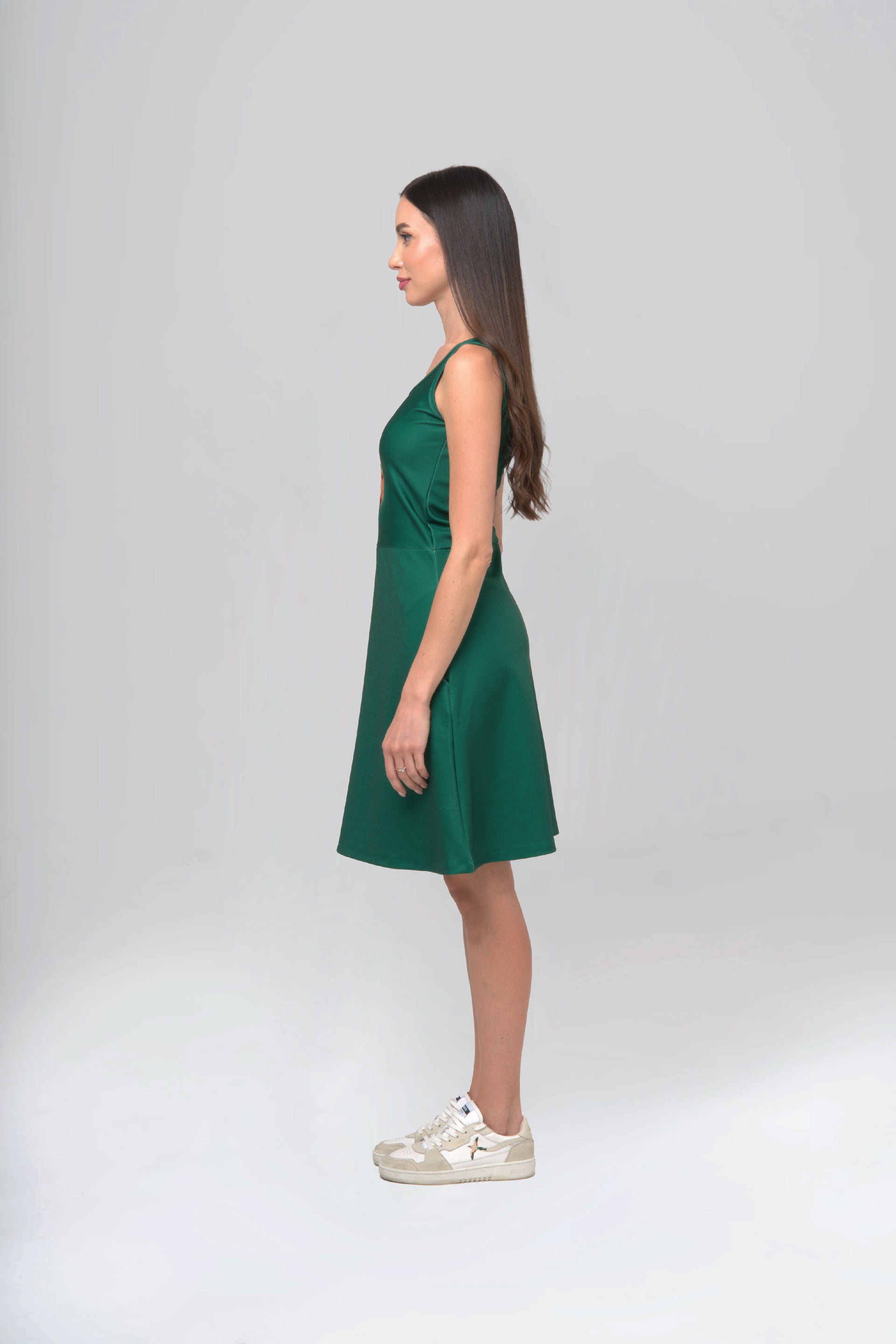 Witty Cat Green Dress